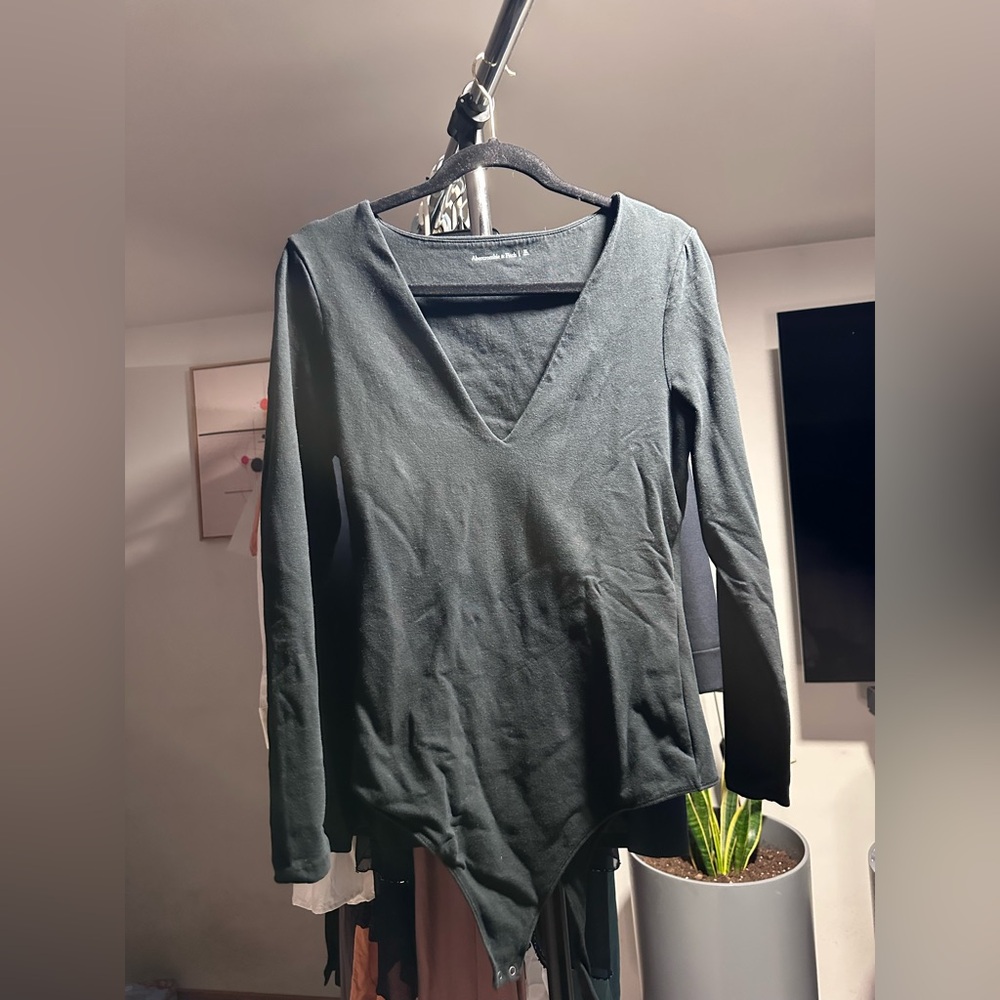 Abercrombie & Fitch Black XL Bodysuit